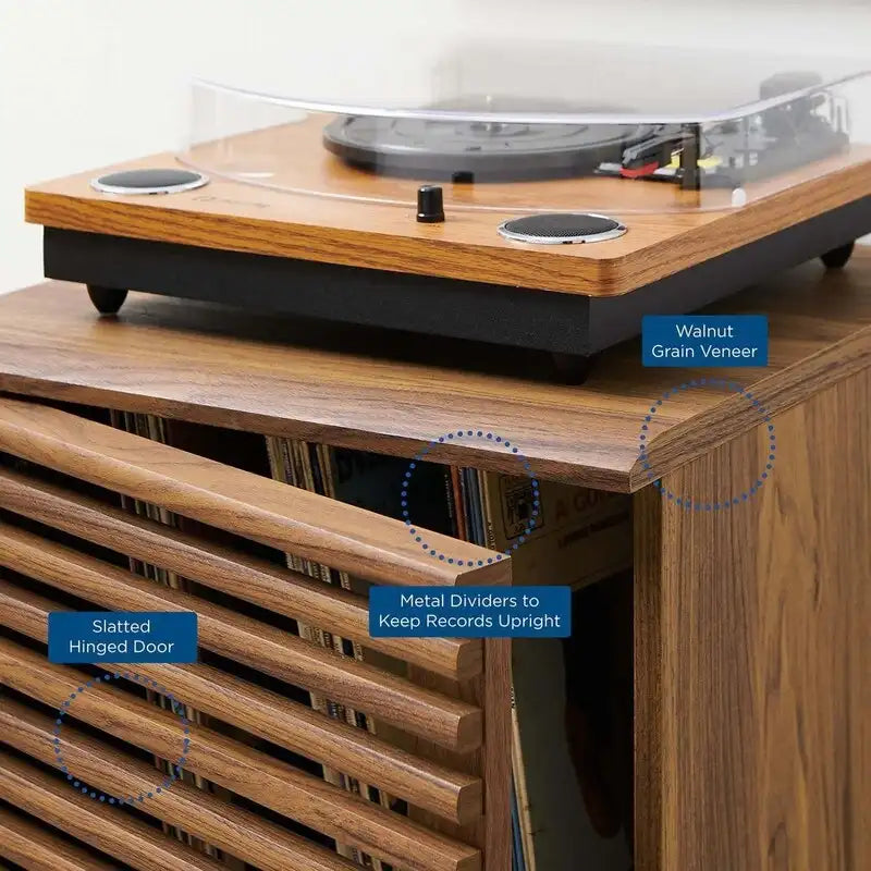 Espositore per dischi in vinile - 18,5L x 17,5P x 22A