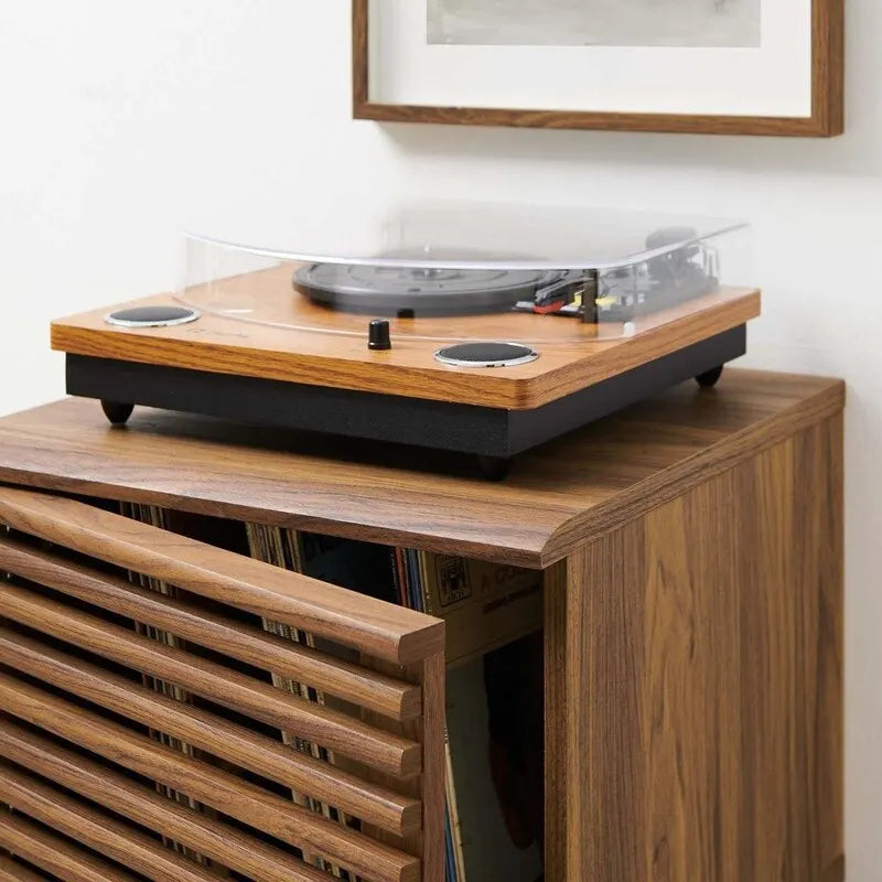 Espositore per dischi in vinile - 18,5L x 17,5P x 22A