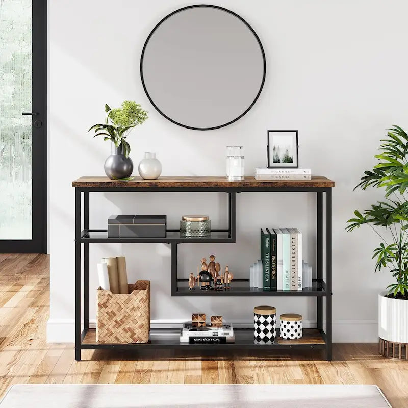 Console da 4 ripiani con scaffali contenitore