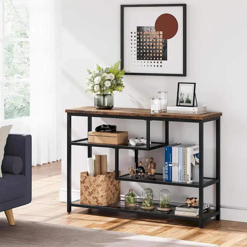 Console da 4 ripiani con scaffali contenitore
