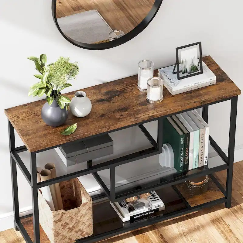 Console da 4 ripiani con scaffali contenitore