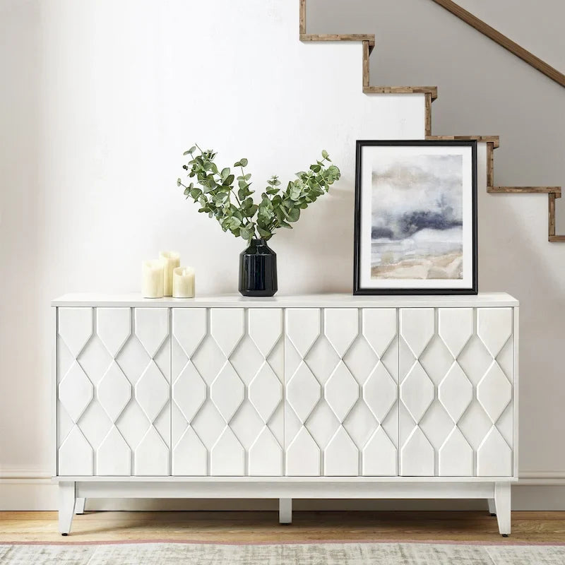 60 Credenza Mid-Century Modern con ripiani regolabili