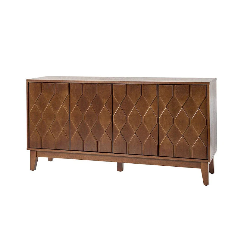 60 Credenza Mid-Century Modern con ripiani regolabili