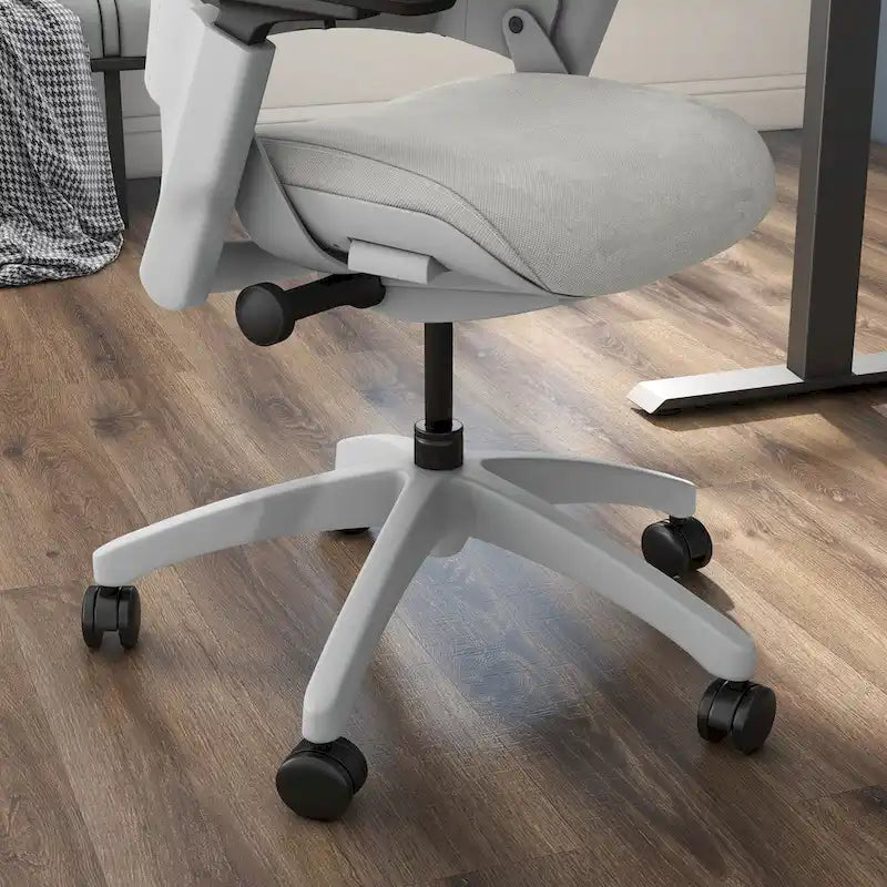 Sedia da Ufficio Ergonomica Regolabile in Altezza – Tessuto Grigio