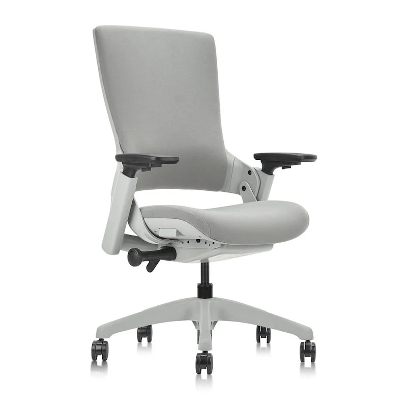 Sedia da Ufficio Ergonomica Regolabile in Altezza – Tessuto Grigio