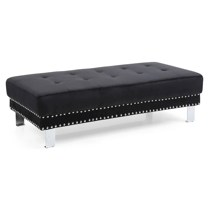 Pouf in velluto oversize
