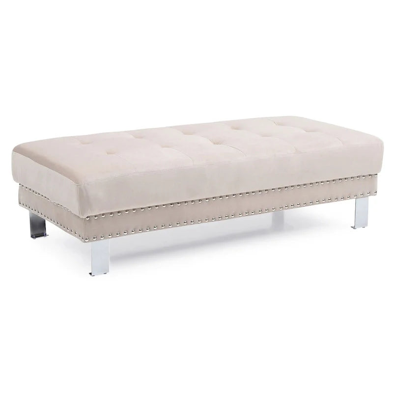 Pouf in velluto oversize